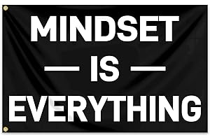 Motivational Fitness Flag for Home Gym Decor: Mindset is Everything