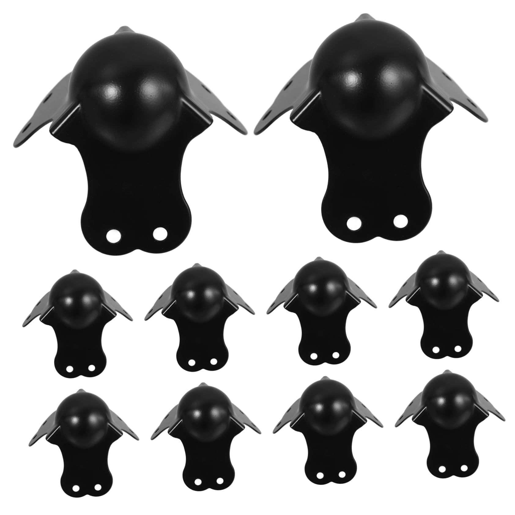 Alipis 10pcs Stage Lighting Flight Case Hardware Shipping Corner Guards Speaker Wrap Angle Protectors Cargo Corner Protector Corner Case Strap Protectors Speaker Corner Iron Black