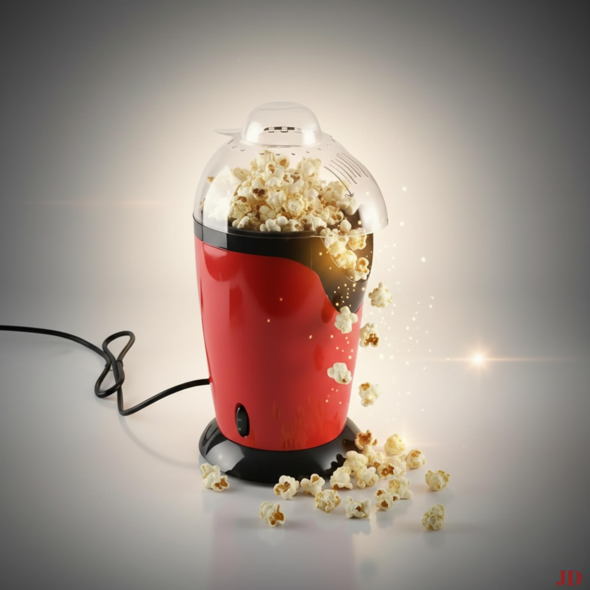 Hot Air Popper, Electric Popcorn Maker Machine with 830W, No oil needed, Healthy and Delicious Snack for Kids, Adults.Great for Holding Parties in Home