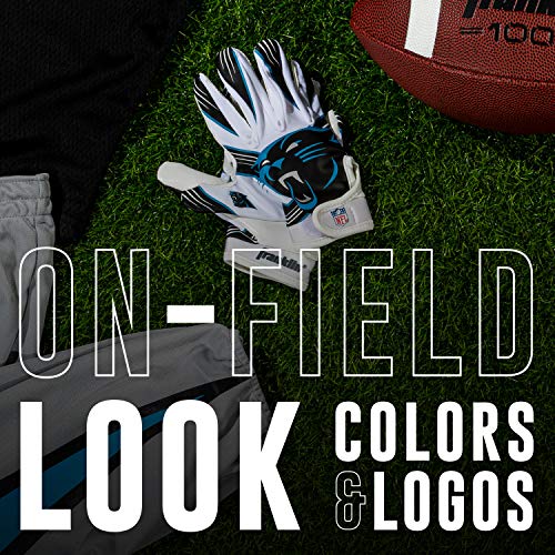 Image of Franklin Sports Youth NFL Football Receiver Gloves - Kids Football Gloves Pair - NFL Team Logos and Silicone Palm