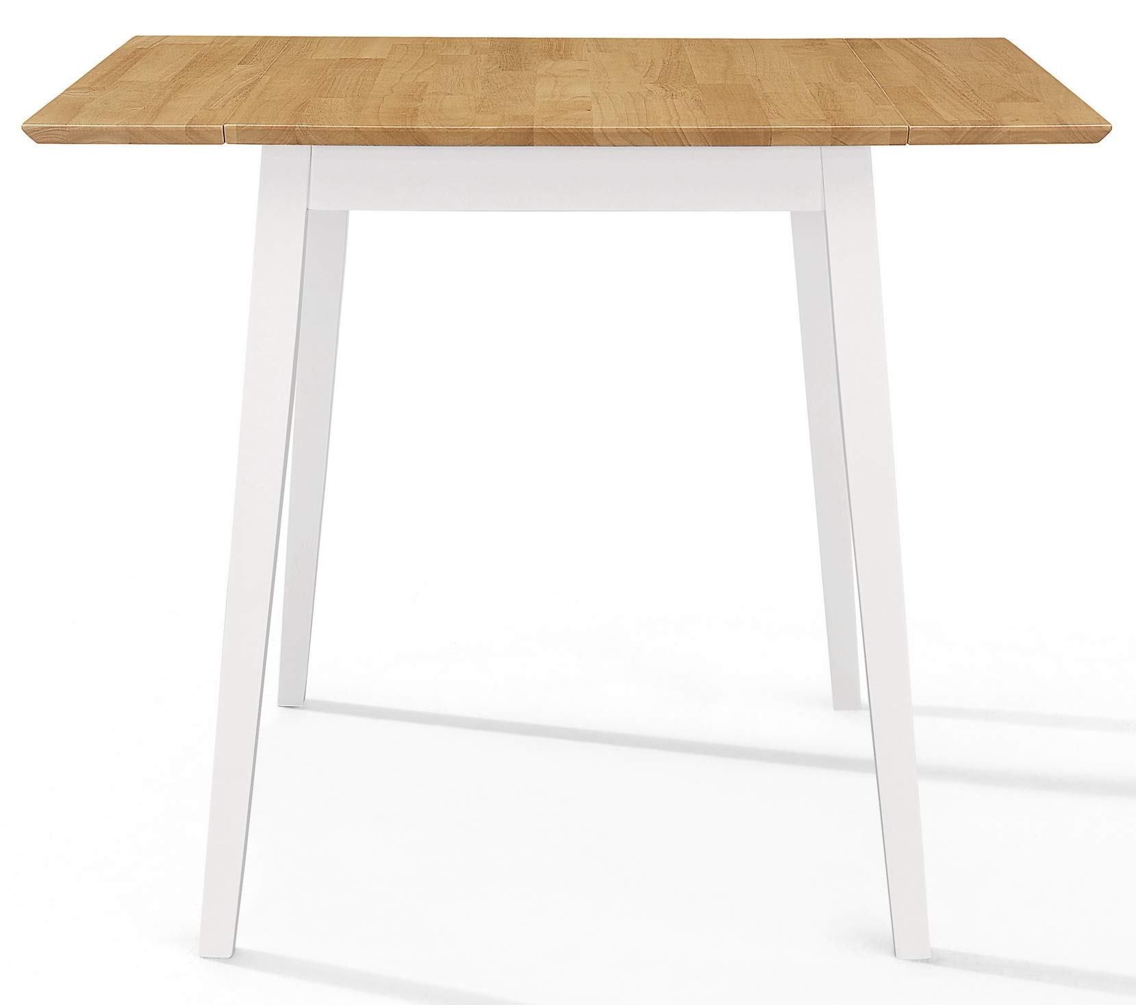 Buy Hallowood Furniture Ledbury Drop Leaf White Painted Dining Table
