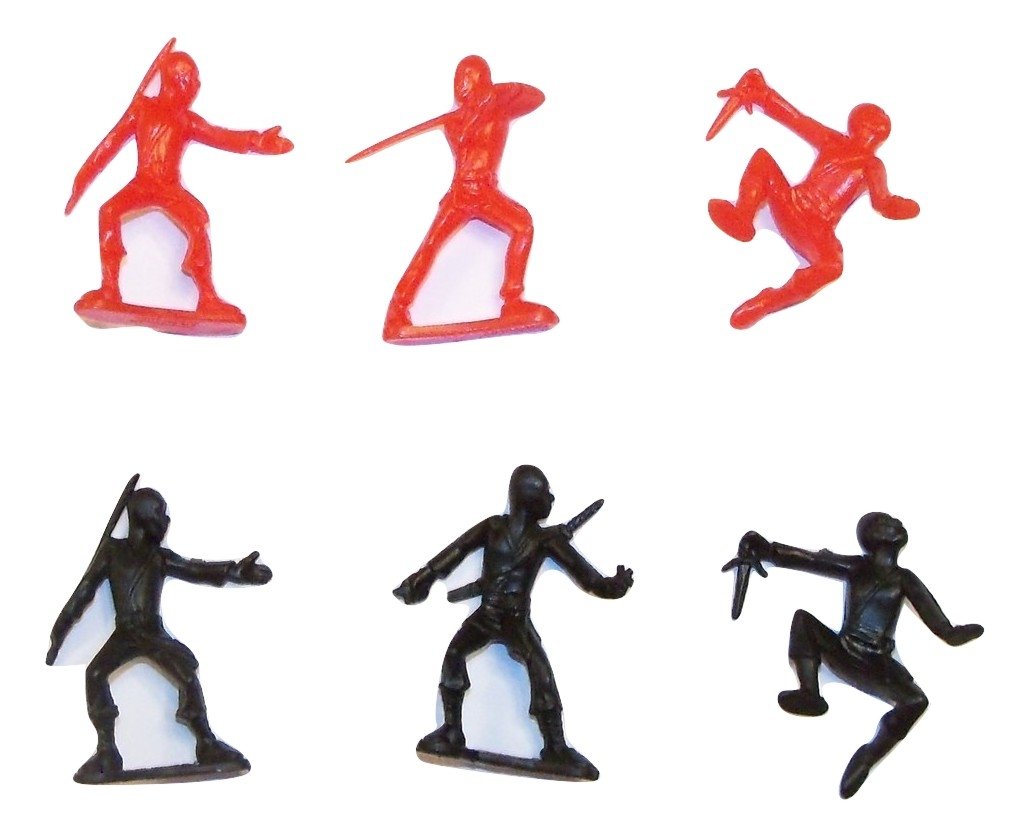 Buy Ninja Action Figure 12 Pack Set of 6 Unique Figures (2 Each Ninja