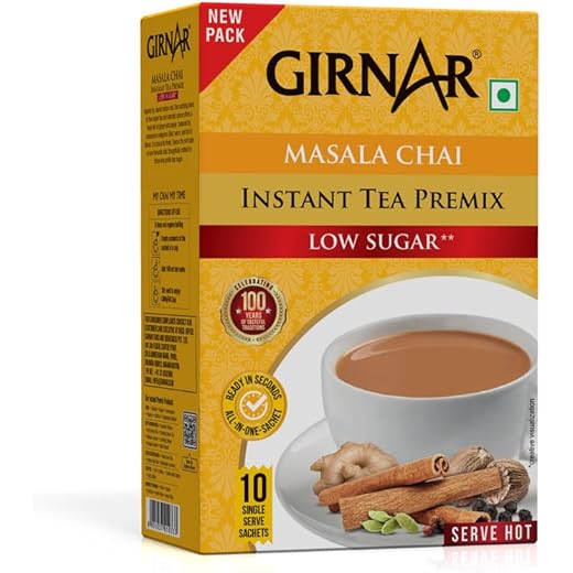 Girnar Instant Premix Masala Low Sugar 10 Sachets