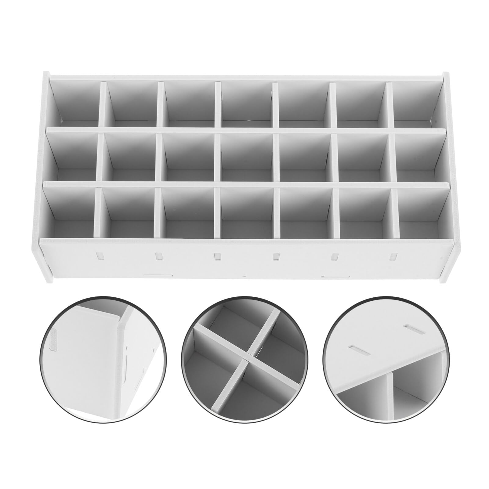 Organisateur De Peinture Support De Stockage De Bouteilles De Peinture Multi-Fentes Pour Bouteilles De Pigments Et Tubes De Rangement De Bureau Pour Atelier 13.50 X 6.30 X 3.50 in