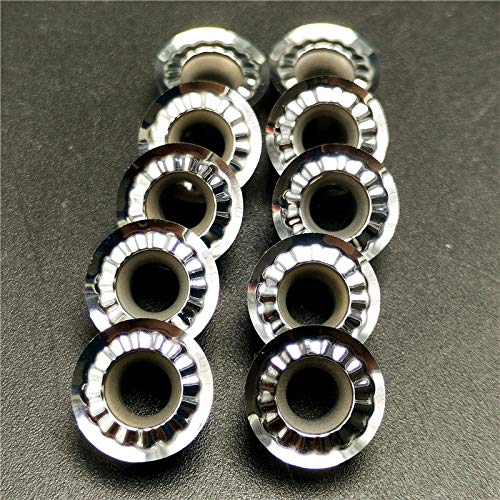 10 piezas de fresa de aleación de aluminio RCGT10T3 RCGT1204 AK H01, inserto de carburo de fresa de extremo indexable RCGT, herramienta de torneado de madera de carburo(RCGT10T3 AK H01)
