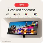 LG Moniteur UltraWide 29U511A – 29 po/WFHD (2560x1080) / IPS / 100Hz sRGB 99%, HDR10, Protection des Yeux, Support Réglable en Hauteur, Écran Ultrawide 21:9 pour Multitâches, Bureau à Domicile
