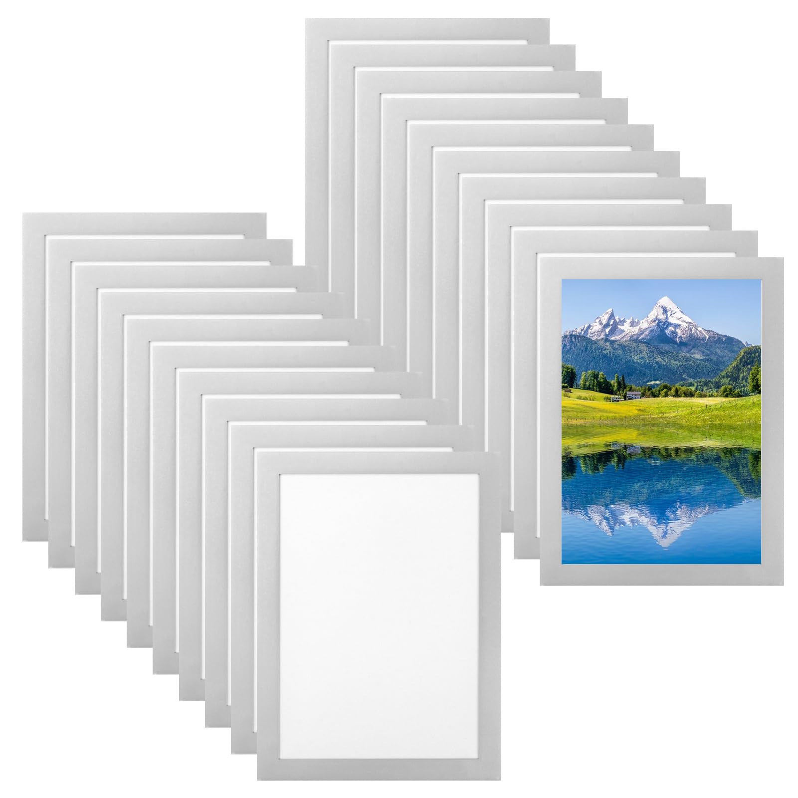 10 Cornici Magnetiche A4 32,5x24cm - Display Impermeabile Autoadesivo - Foto 9