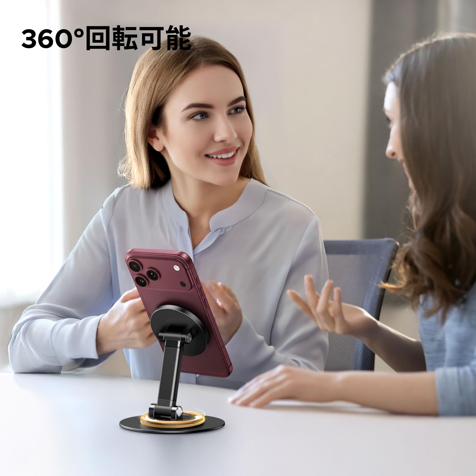 Amazon.co.jp: UGREEN スマホスタンド 360°回転式 マグネット