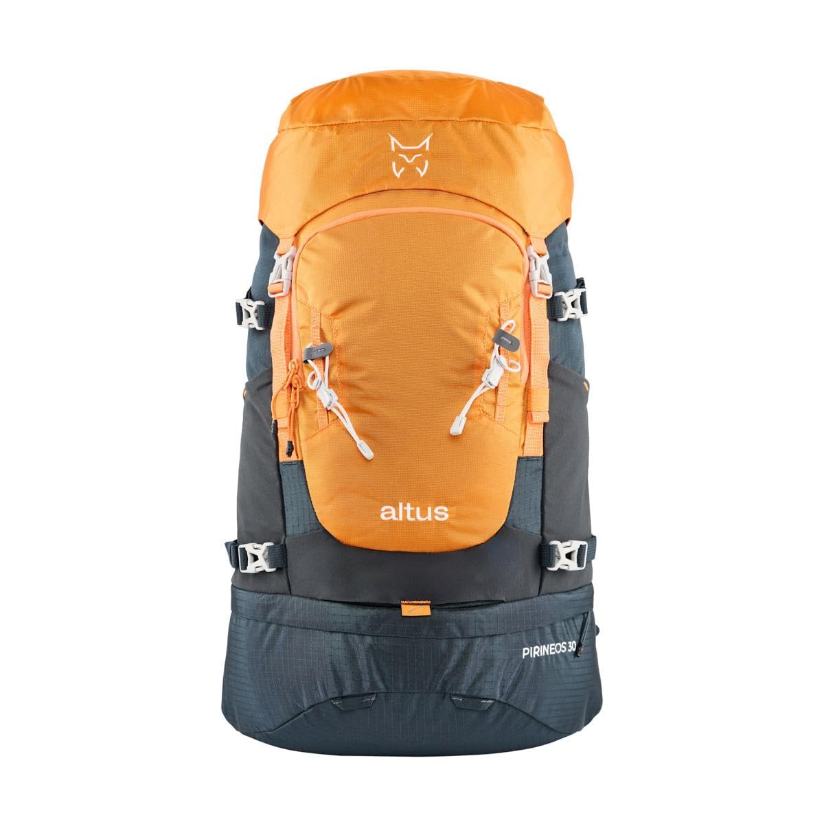 Mochila de travesia con espalda ventilada de 30 L. C: NARANJA/AZUL T: U