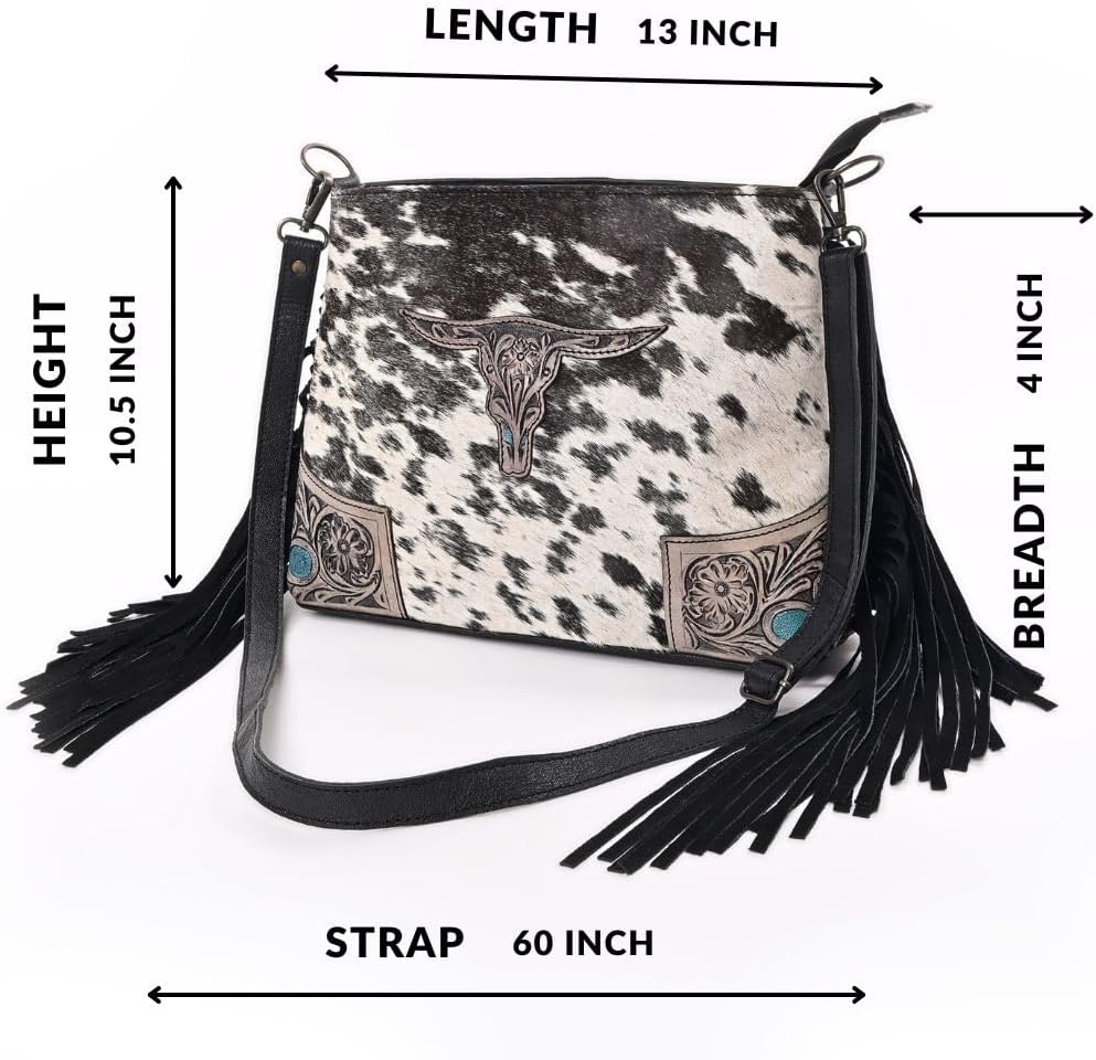 Merbaa Women Natural Cowhide Leather Ladies Leather Purse Handbag With Adjustable Detachable Strap - Image 4
