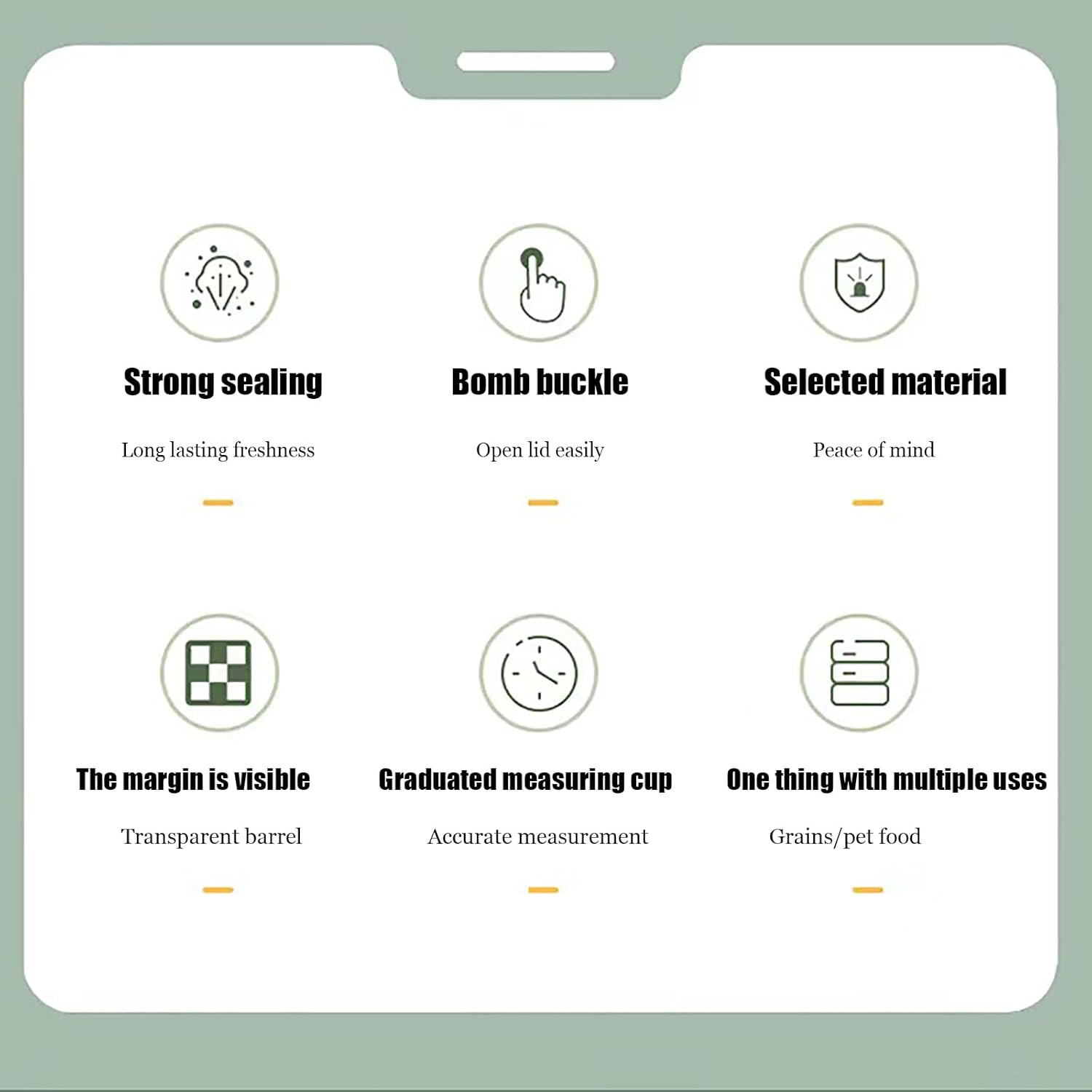 10KG Rice Bucket,Rice Dispenser,Rice Container,Grain Storage Bucket,Grain Storage Container,Cereal Dispenser,Pet Food Storage Container,Rice Holder Dispenser,White