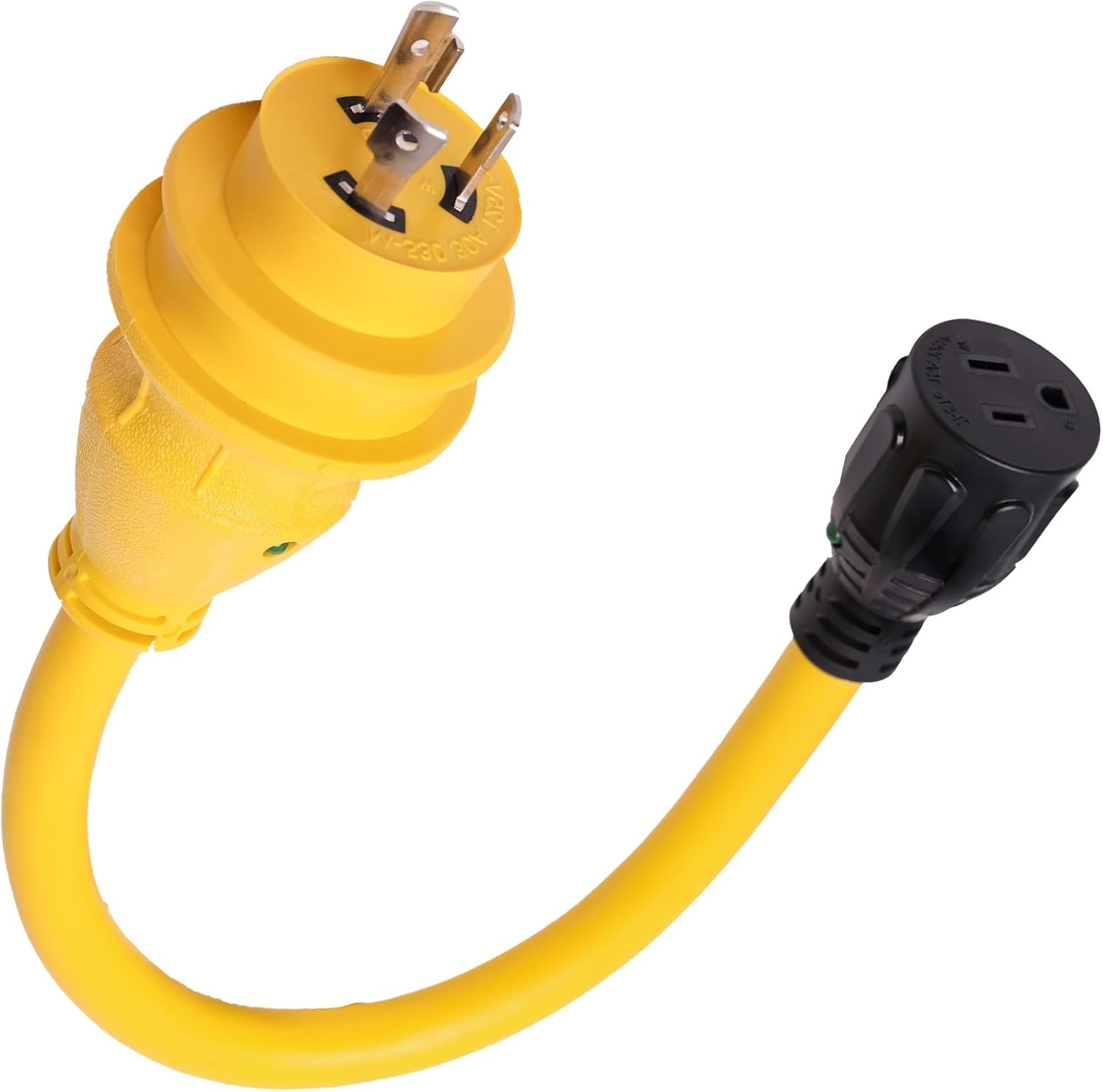 Amazon.com: NAT 30 amp Plug Twist Lock Adapter 30 amp 110 Shore Power ...