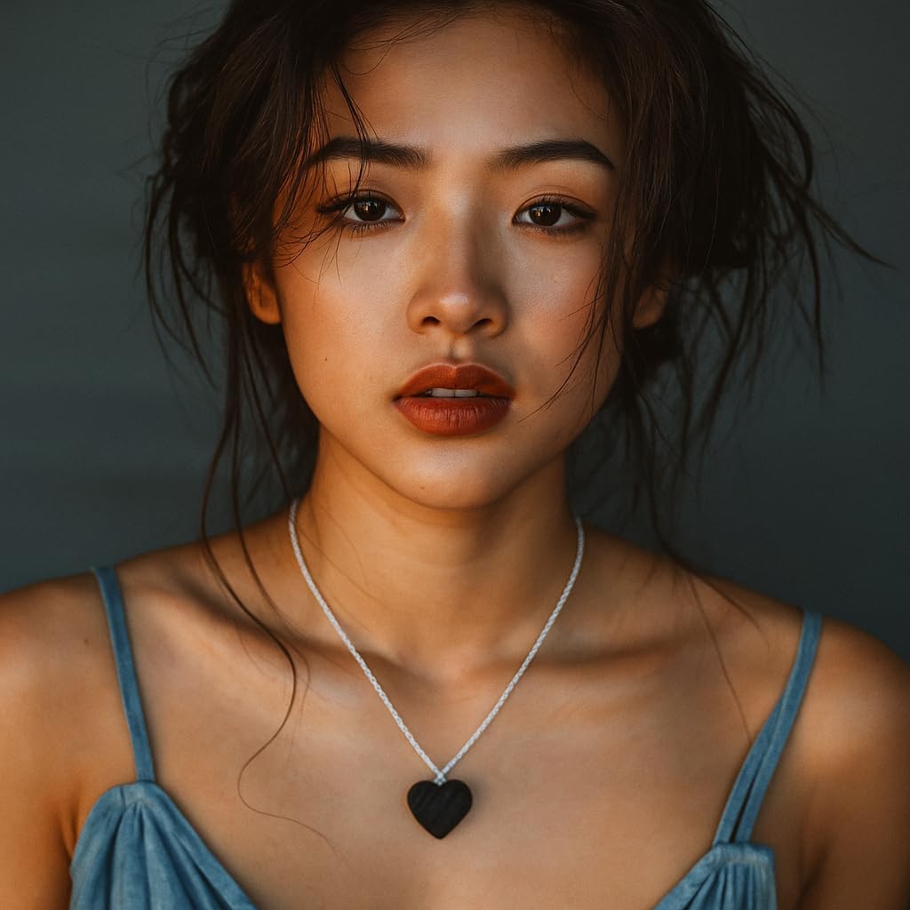 Heart Necklace for Men & Women | Natural Gemstone Pendant, Chain 16+2 Inch Adjustable | Healing Crystal Jewelry 15–25 Carat - Image 2