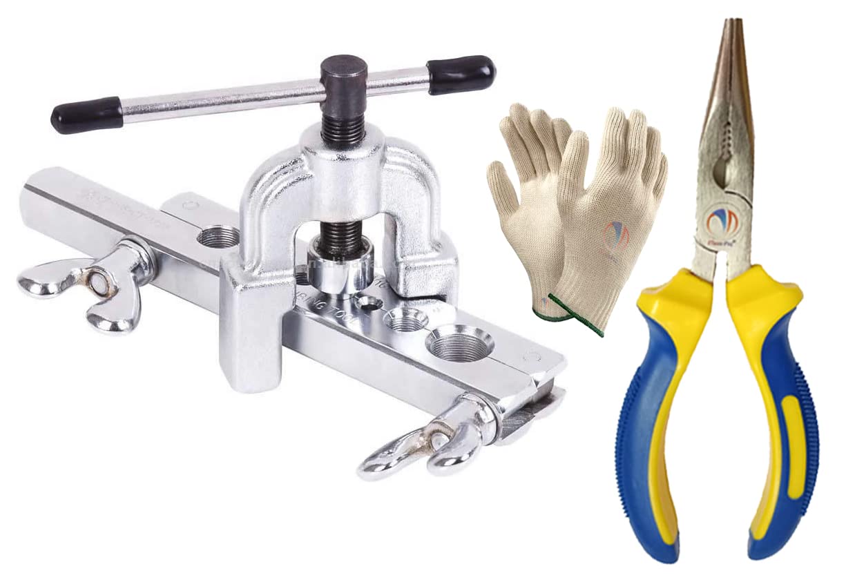 ISC 7 Dies Flaring Tools Set Air Conditioning Parts Special Maintenance Tool Air Conditioner Car Refrigerator Copper Tube Tool 6"Inch Long Nose Plier (B0C2CYYTDX) Amazon Price History, Amazon Price Tracker