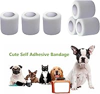 Vista 20 de Baisunt Paquete de 6 vendajes cohesivos de 1 pulgada, cinta autoadhesiva autoadhesiva autoadhesiva transpirable para muñeca, tobillo, deportes