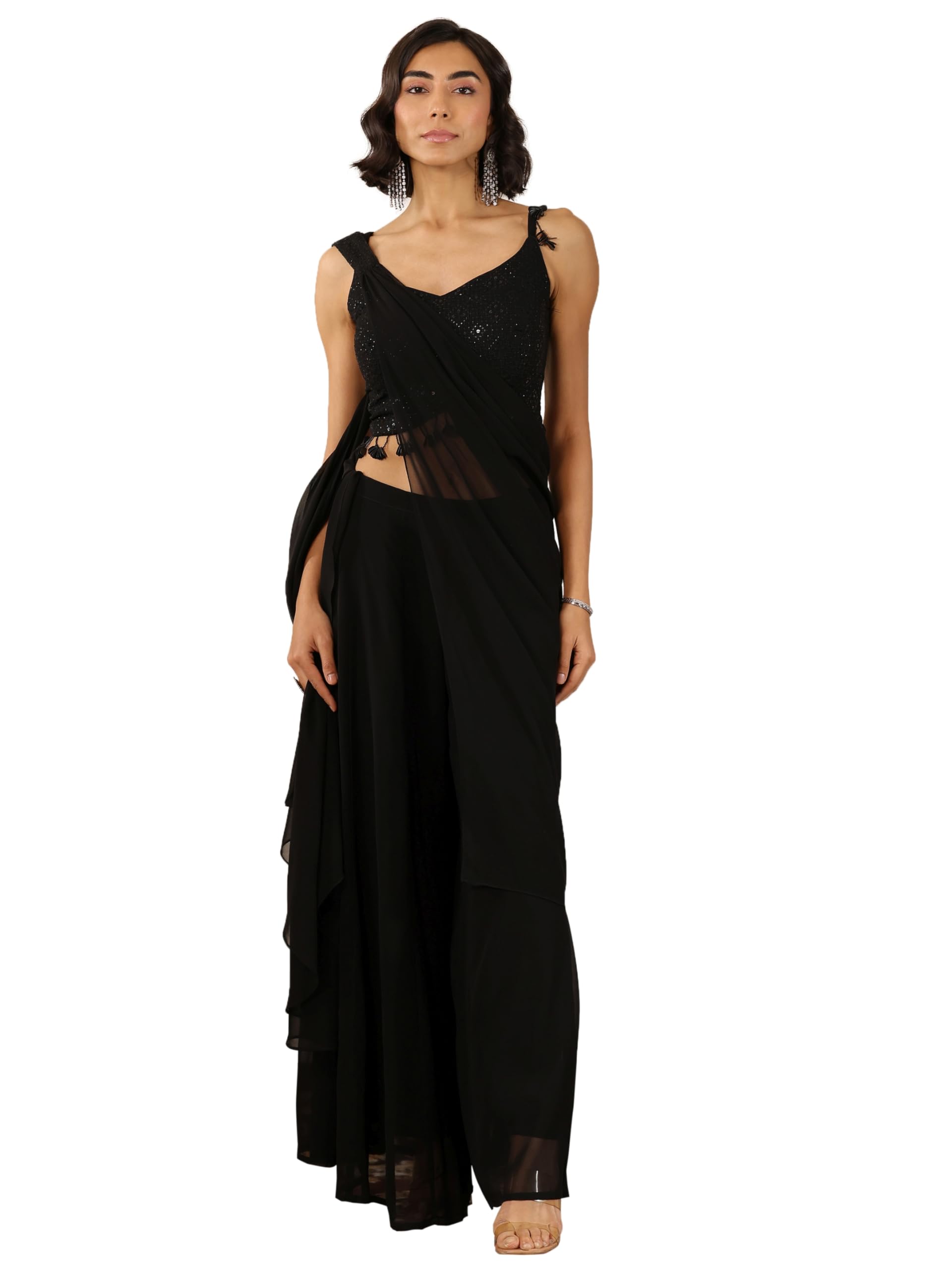 libas Art Embroidered Georgette Straight Co-ords Set Women (99158AXL)-picture-16