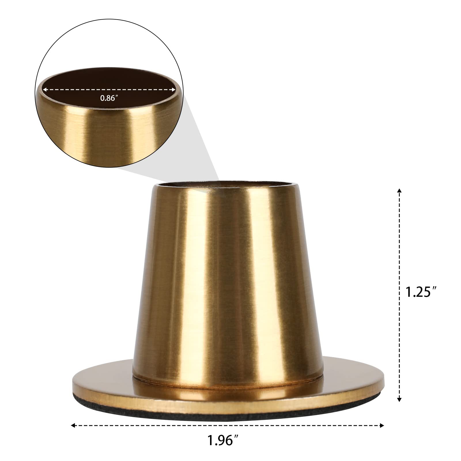 HUANGXIN 6Pcs Gold Candlestick Holders Taper Candle Holder Set Vintage ...