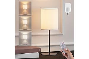 Rechargeable Linen Table Lamp with Remote Control (HT404)