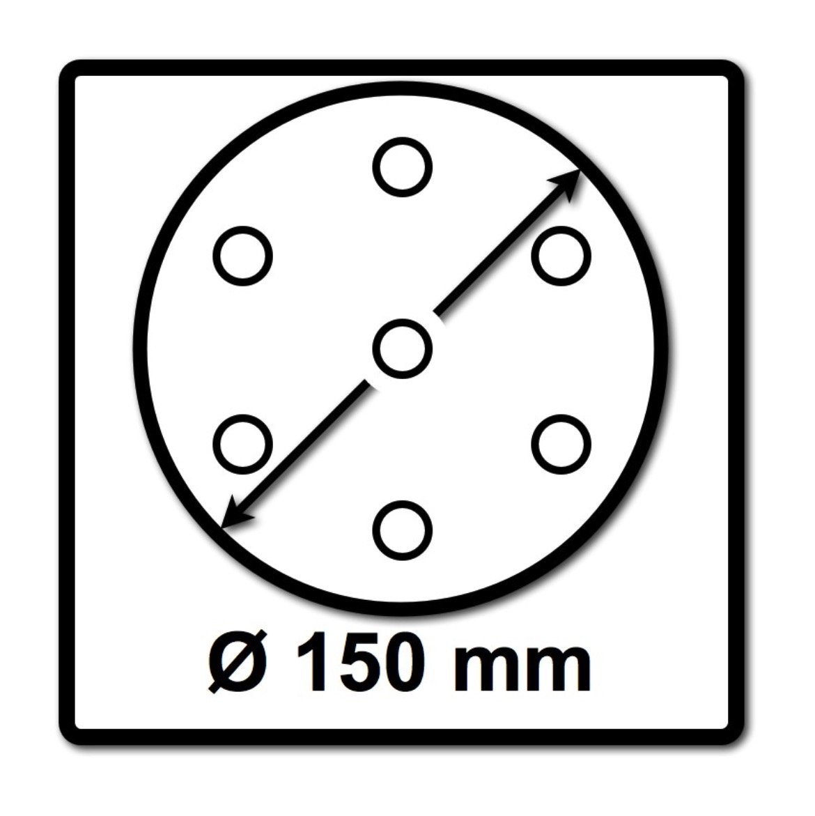 Festool MJ2 schleifscheiben rubin2 STF Ø150/48, P60, Lijas para Lijadora, 50stk. * 575187
