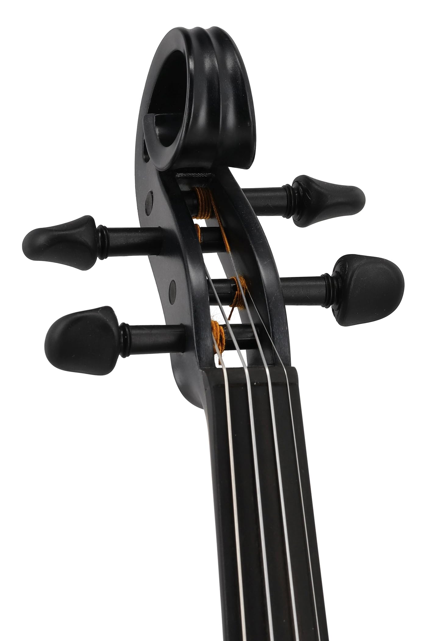 Violino elettrico GEWA, violino elettronico, Novita 3.0 nero con adattatore per poggia spalle, 4 corde