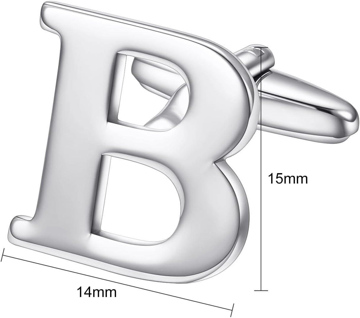 RunootPRInitials B Cufflinks for Men Unique Personalized Cuff links Wedding Business Shirt Party Jewelry Gift