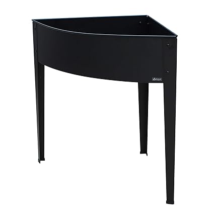 Garrai Corner Planter Metal Raised Garden Bed- Flower, herb or Vegetable Container, Gardening Outdoor Flower Pot