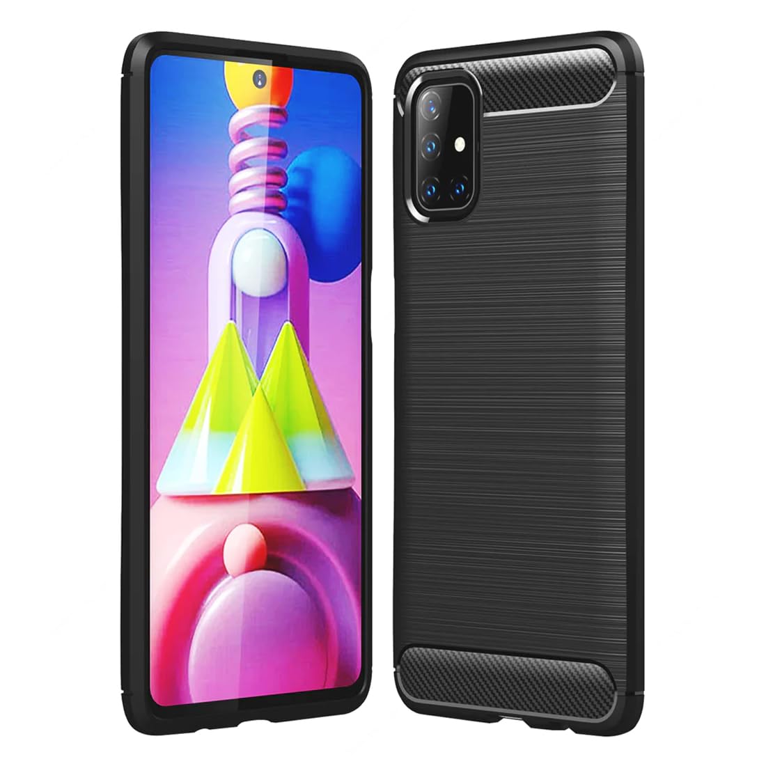 Amazon Brand - Solimo Back Cover for Samsung Galaxy M51 (TPU | Black) (B08CSHYLNN) Amazon Price History, Amazon Price Tracker
