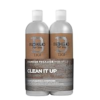 Bed Head for Men by TIGI | Shampoo e balsamo Clean Up per uomo | Cura quotidiana dei