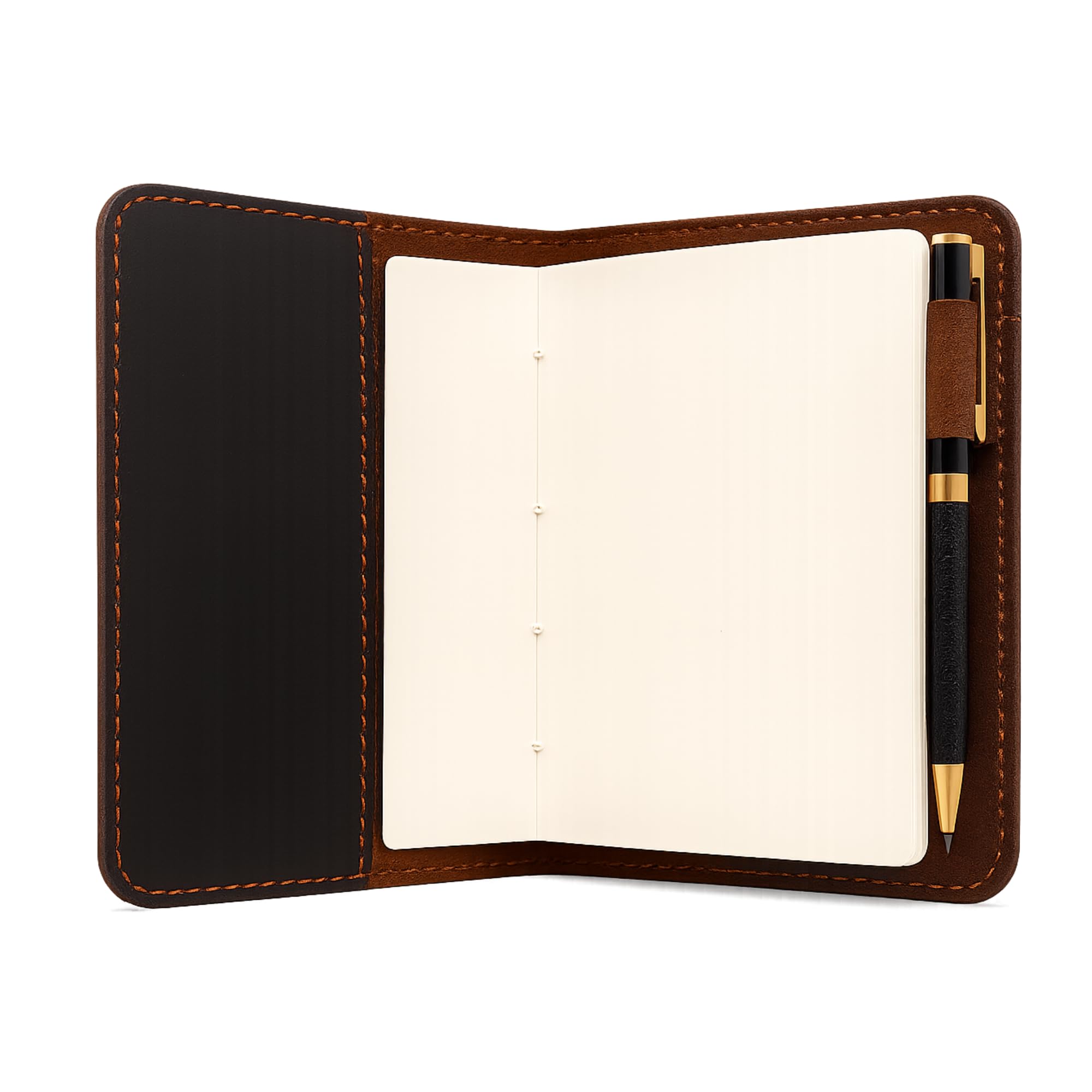 Handgefertigtes Leder-Notizbuchhülle, A6, kompatibel mit Leuchtturm, 9,1 x 15 cm, nachfüllbar, Reisetagebuchhülle für Männer und Frauen, kompatibel mit Moleskine Hobonichi Taschenplaner