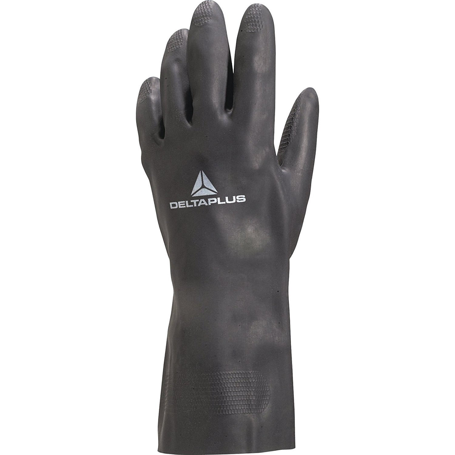 Delta Plus Guanti Da Lavoro Poliestere/elastan – Taglia 7, Neri, Con Polsino In Neoprene E Chiusura Velcro