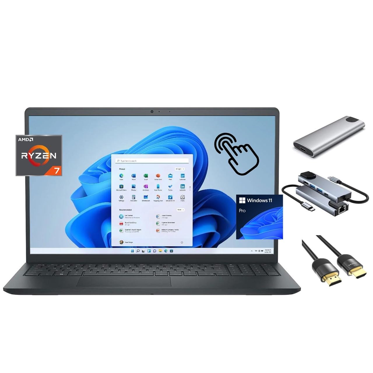 Dell Ryzen7 7730U メモリ16GB SSD256GB Dell Inspiron 15.6