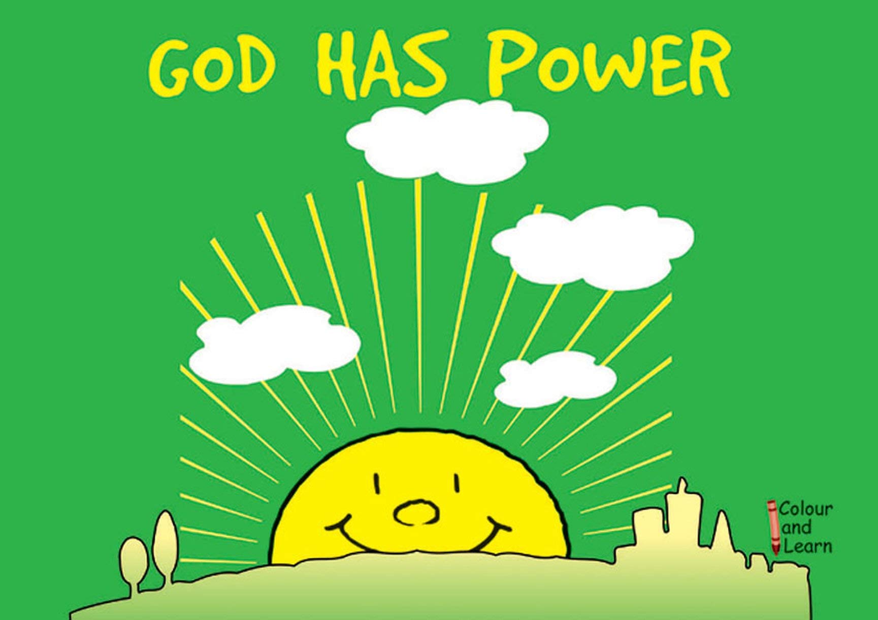 God Has Power: Colour and Learn (Bible Art)