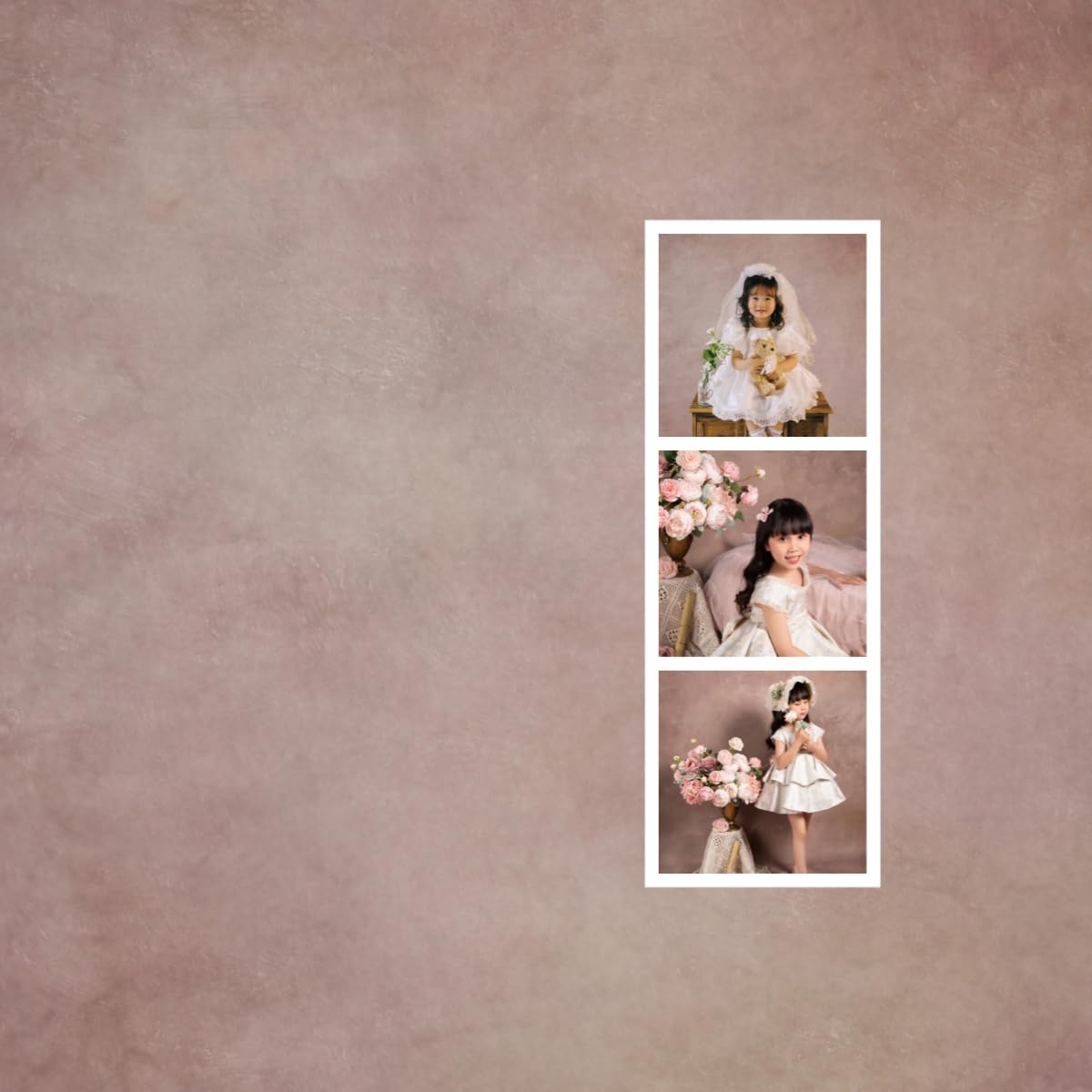 WaW 3 x 3 m jasnobrązowe Mottled Shabby tło ścienne do studia fotograficznego fotografii tło do zdjęć portretowych