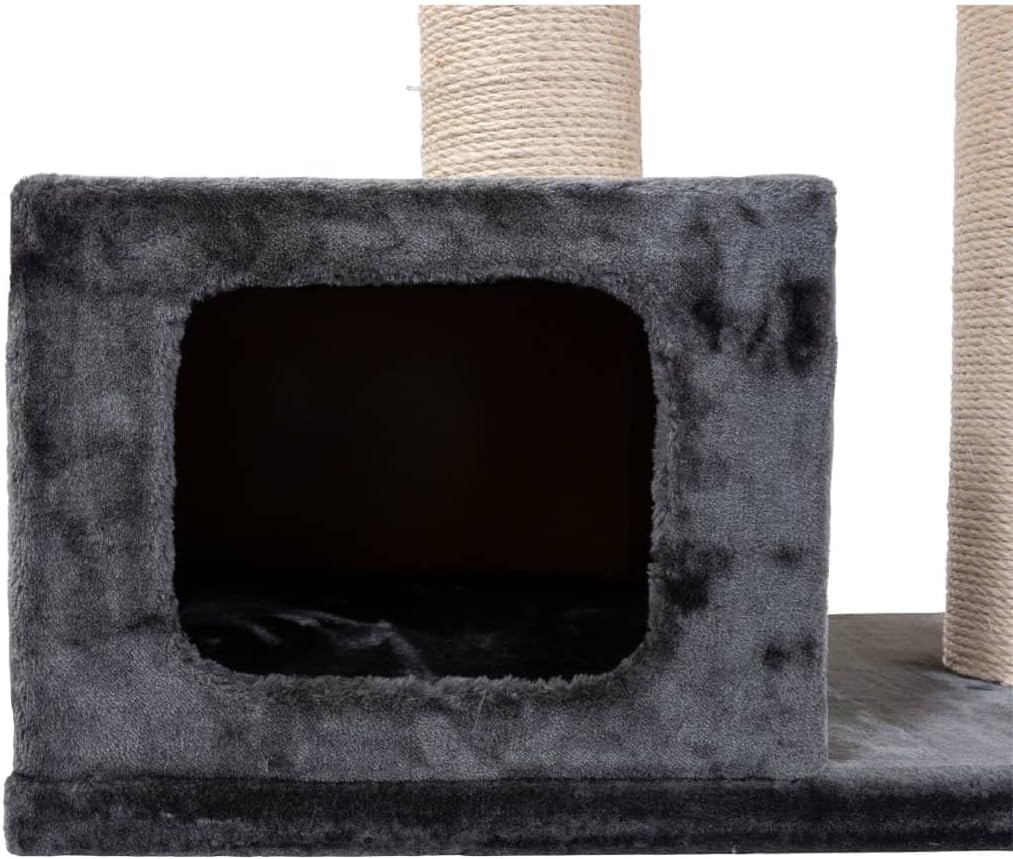 Close-up of the cat cave entrance