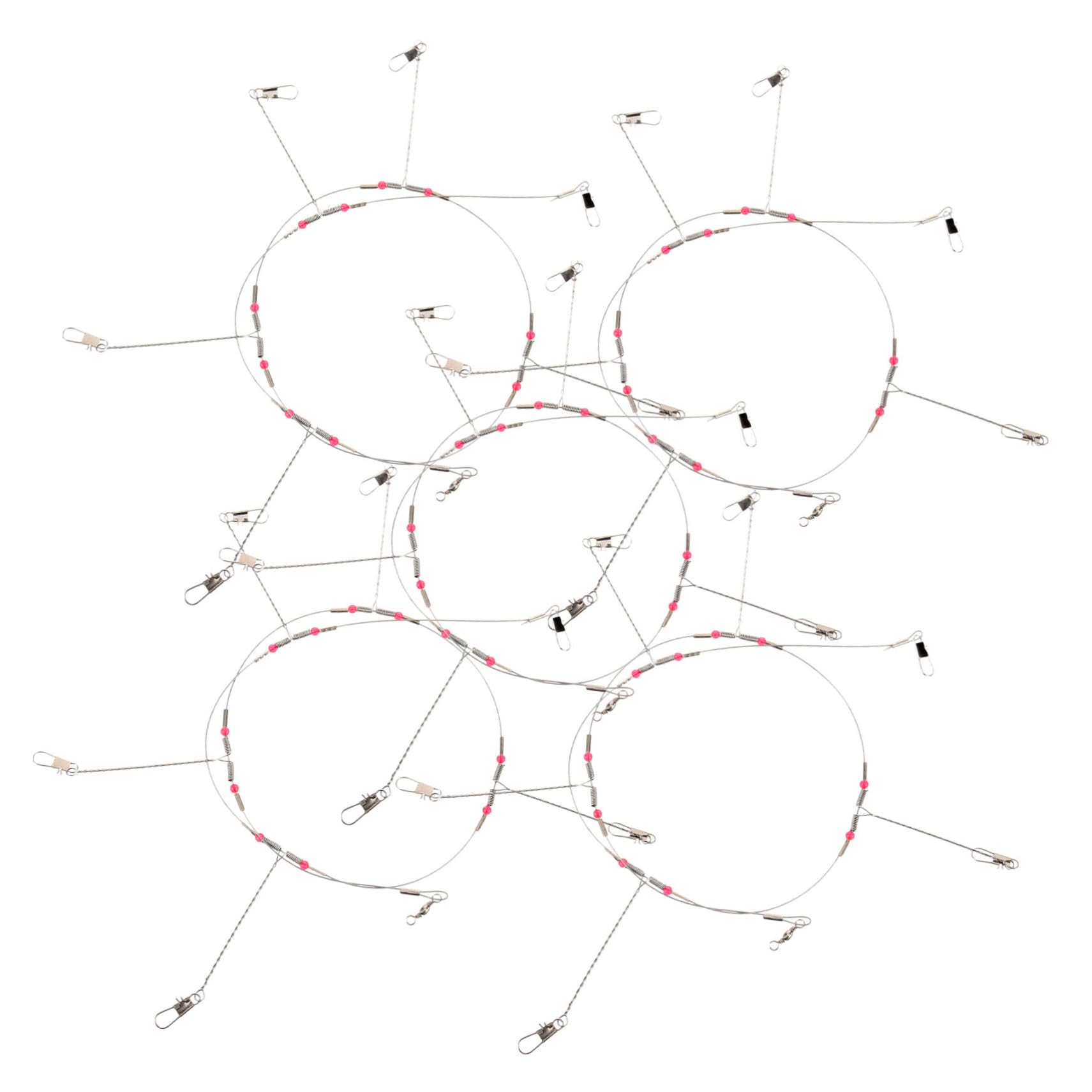 BESPORTBLE Stainless Steel Balance String Hook for Fishing Anti-Tangle Leader Wire Rigs Heavy Duty Outdoor Tackle Set