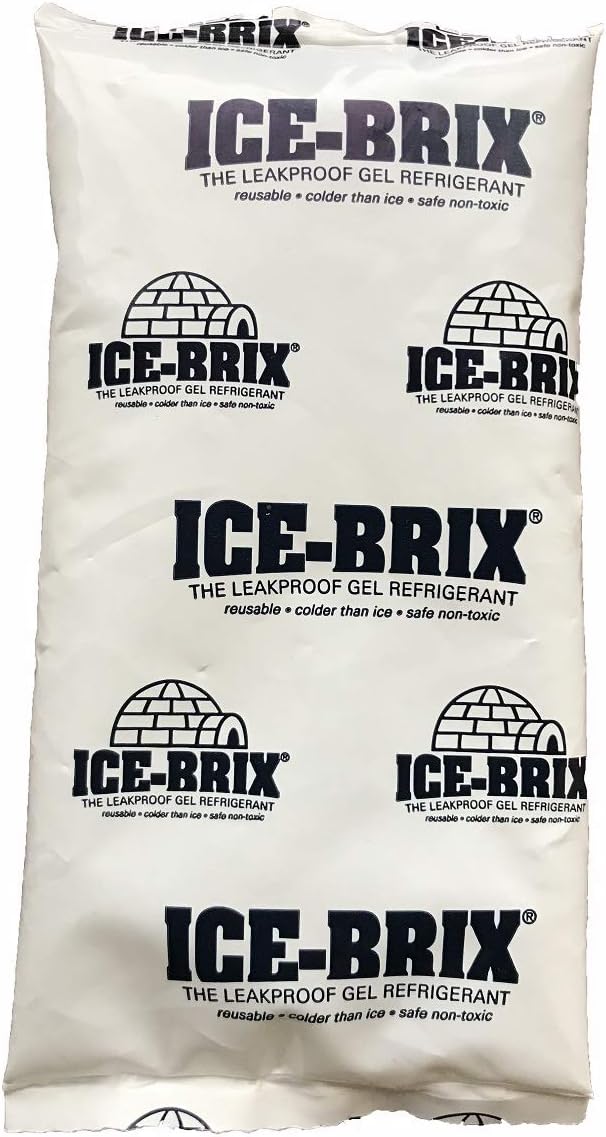 Ice-Brix Reusable Leakproof NonToxic Ice Pack 3oz Gel 5" x 2 3/4" x 3/4" (Qty95)