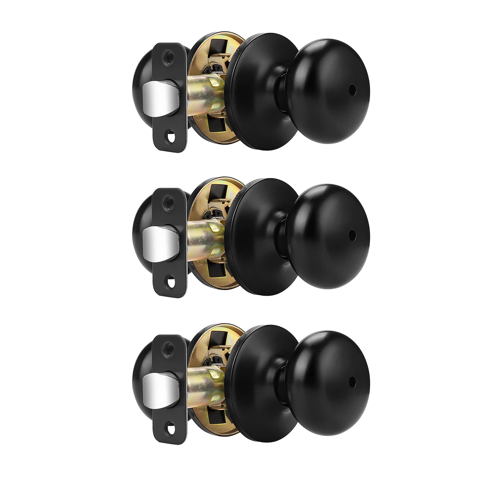 Probrico Privacy Door Knobs - Keyless & Stainless Steel -8