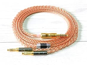 Haldaneaudio 4.4mm Balanced 8 Cores 7N OCC Single Crystal Copper Headphone Upgrade Cable for Meze 99 Classics/t1 t5p/D600 D7100 Headphones (2m) - coolthings.us