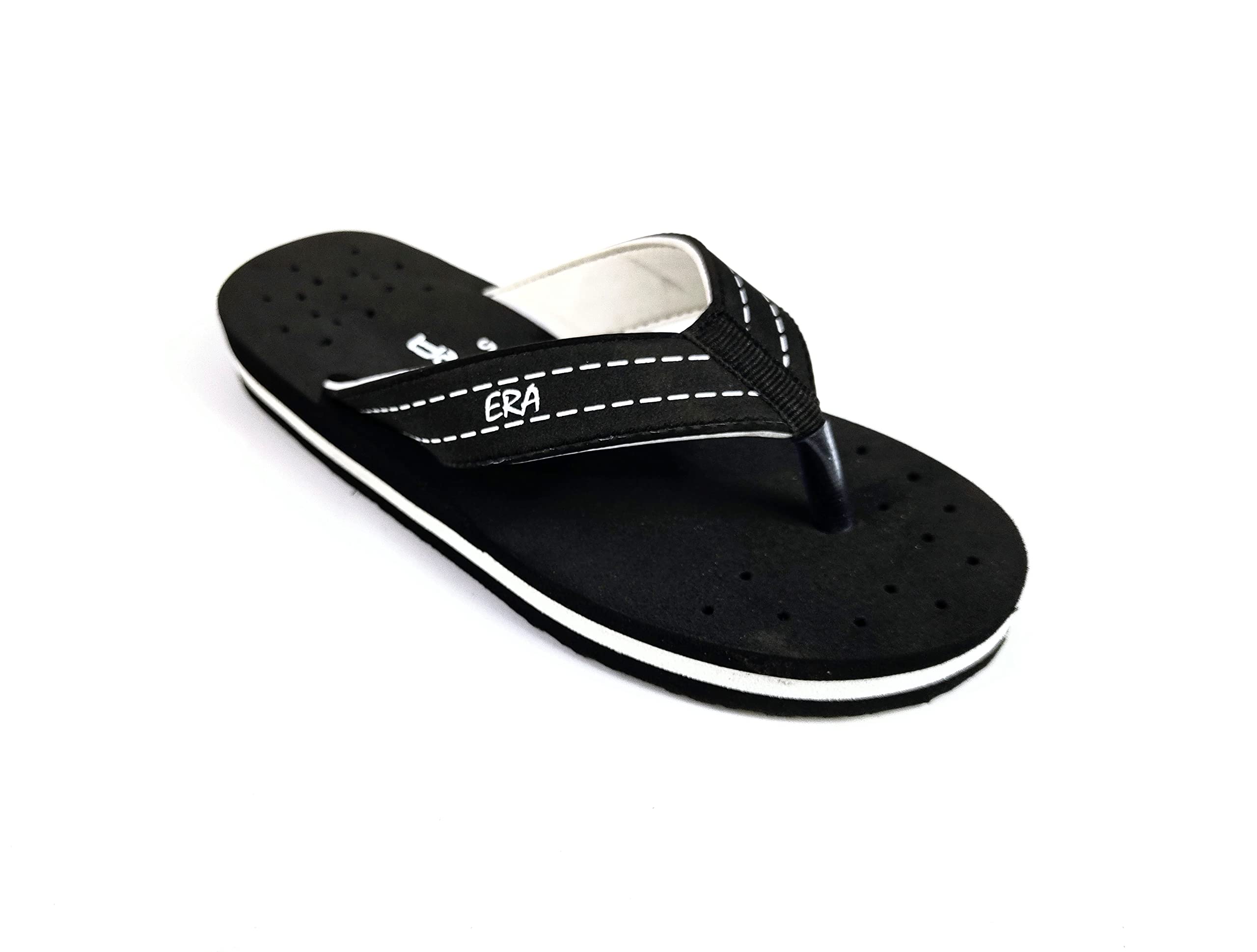 ERA Extra Soft Flat Flip Flop Footwear Anti Skid Slippers for Women & Girls Daily Use | Soft Footbed House Slippers | Light Weight, Comfortable & Stylish Comfortable Chappal, Color Black, Size 06 (B0CFBC5YXC) Amazon Price History, Amazon Price Tracker