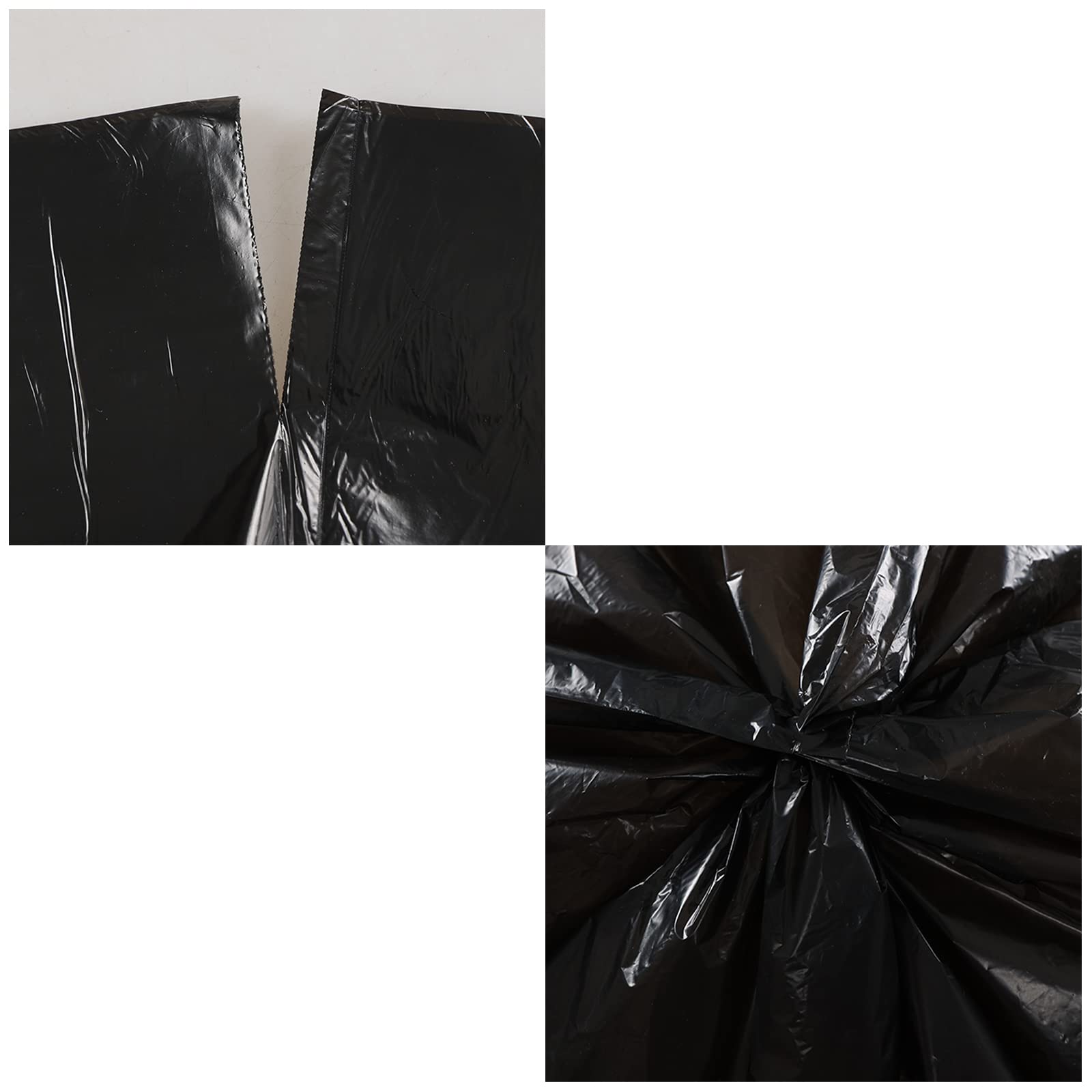 40 Litre Sachet Poubelle Sacs Poubelle, Noir, 150 Sacs