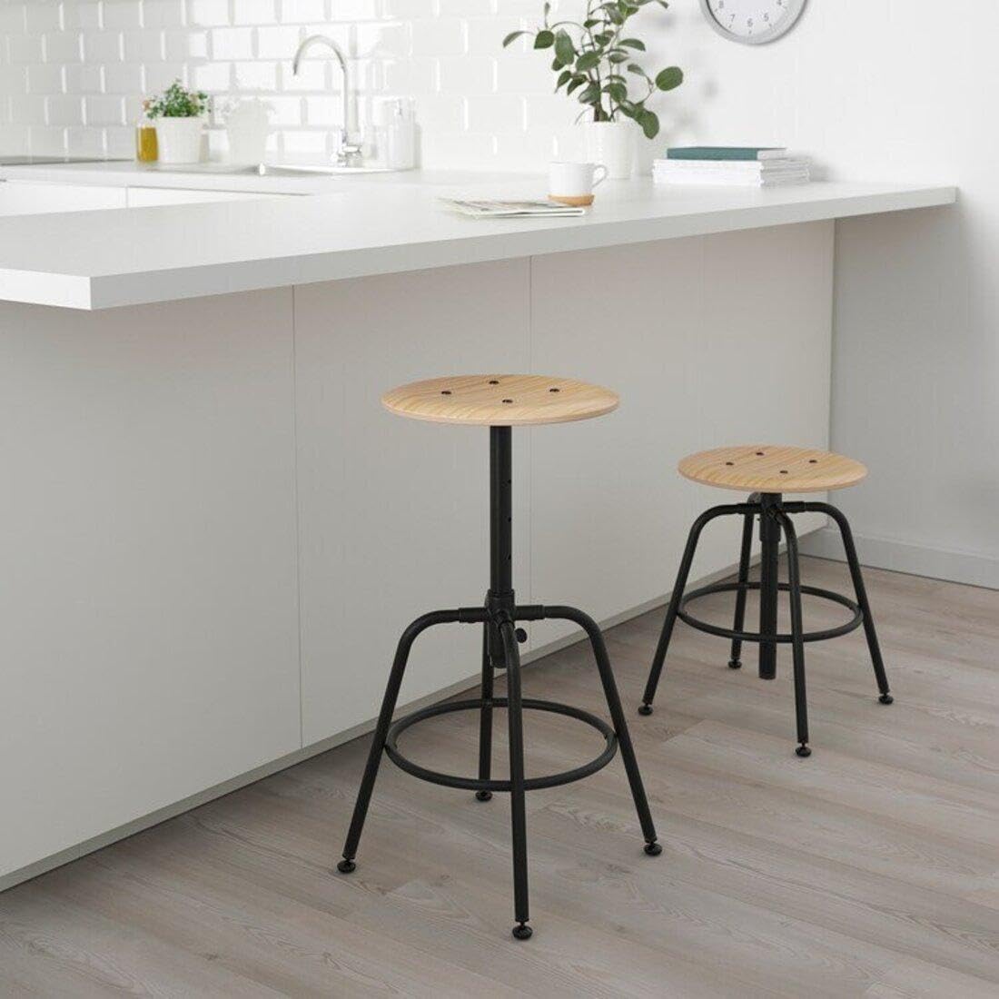 IKEA Kullaberg 103.636.51 Tabouret en pin Noir
