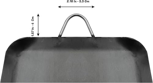 Miniatura 4 de Comal Para Tortillas Grandes Para Estufas para Tortillas y Quesadilla Acero al Carbono Mango de Metal Resistente (8.25x16.5 pulgadas)