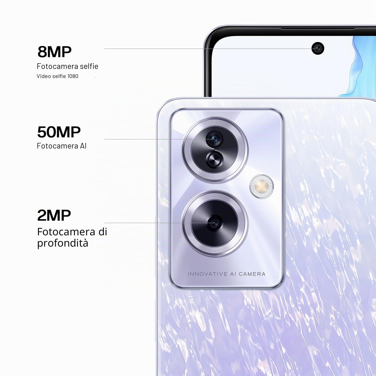 OPPO A79 8+256GB 6.72" 5G Mistery Black ITA