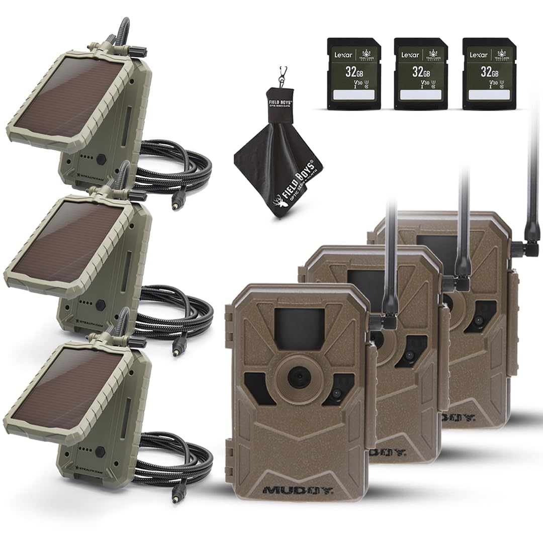 Amazon.com: MUDDY Merge 3-Pack Cellular Trail Cameras – 26MP, LTE