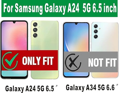 Miniatura 2 de Folmeikat Funda para Samsung Galaxy A24 4G, con protector de pantalla, absorción de golpes, flexible de goma TPU protectora para A24 4G 2023 de 6.5