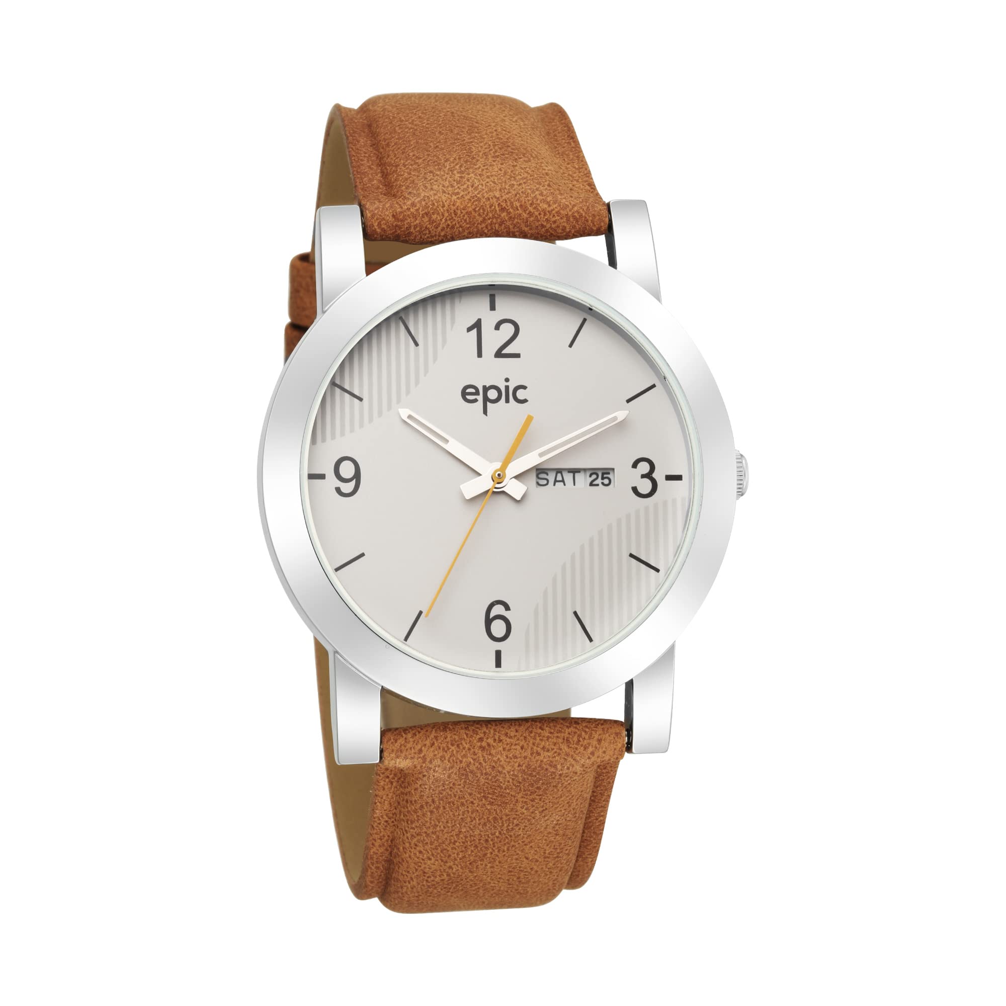 Sonata Epic Gents Analog Watch - EP10004SL01, Brown, strap