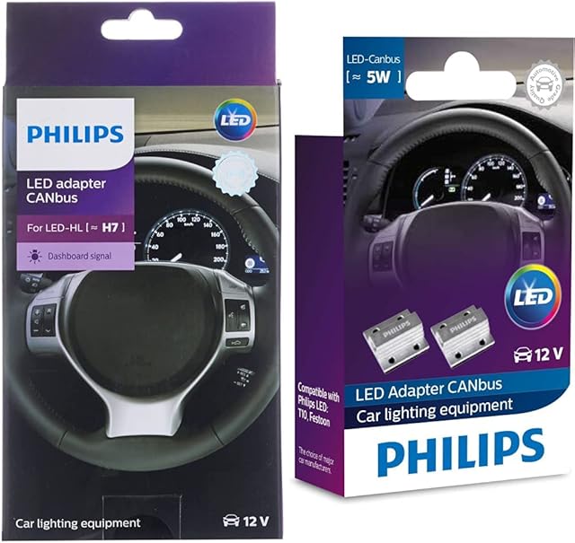 Philips , 5064994 CANbus LED control unit (H7) & 12956X2 CANbus LED control unit 12V 5W, set of 2