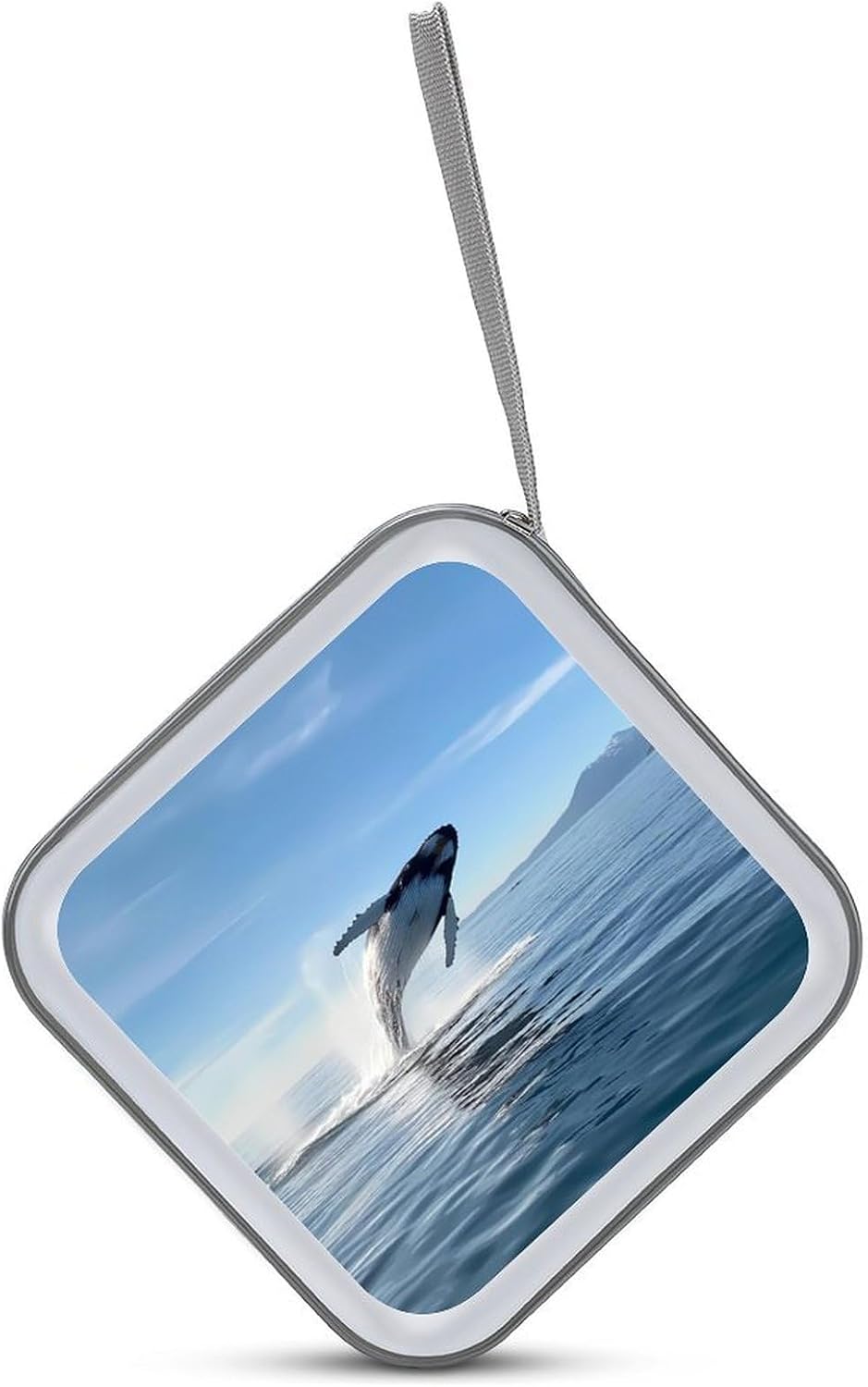 Whales Jump Out Water Protective CD Case Storage Rack 40 Capacity DVD Holder Organizer Car Travel
