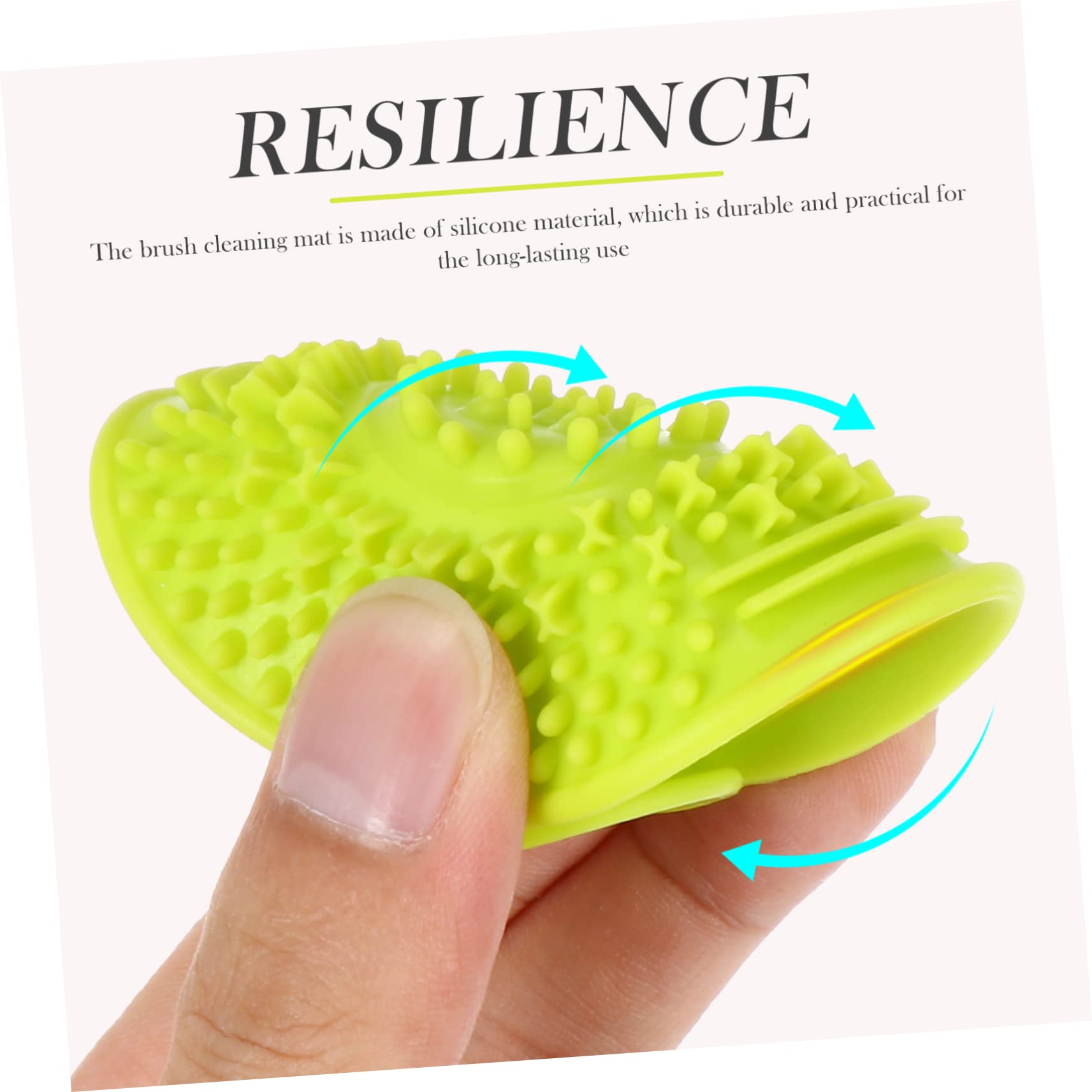 FRCOLOR 15stücke Teiliges Tragbares Silikon Reinigungsset Für Make-up Pinsel Flexibles Reinigungspad Mit Saugnäpfen Für Kosmetikaccessoires Und Makeup Pflege Kreativer Farbe