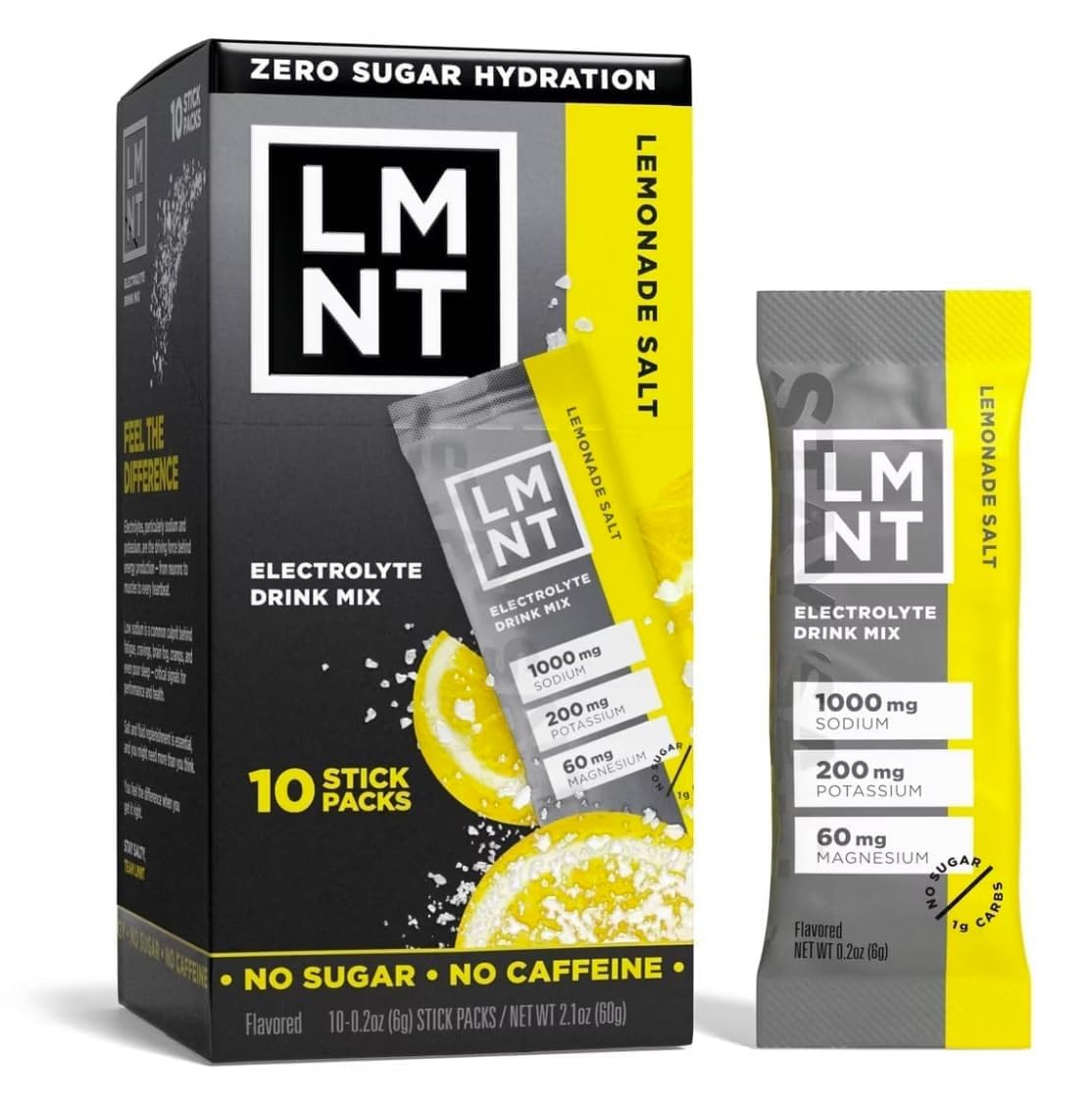 Amazon.com: LMNTS Lemonade Zero-Sugar Electrolytes Drinks - 10ct